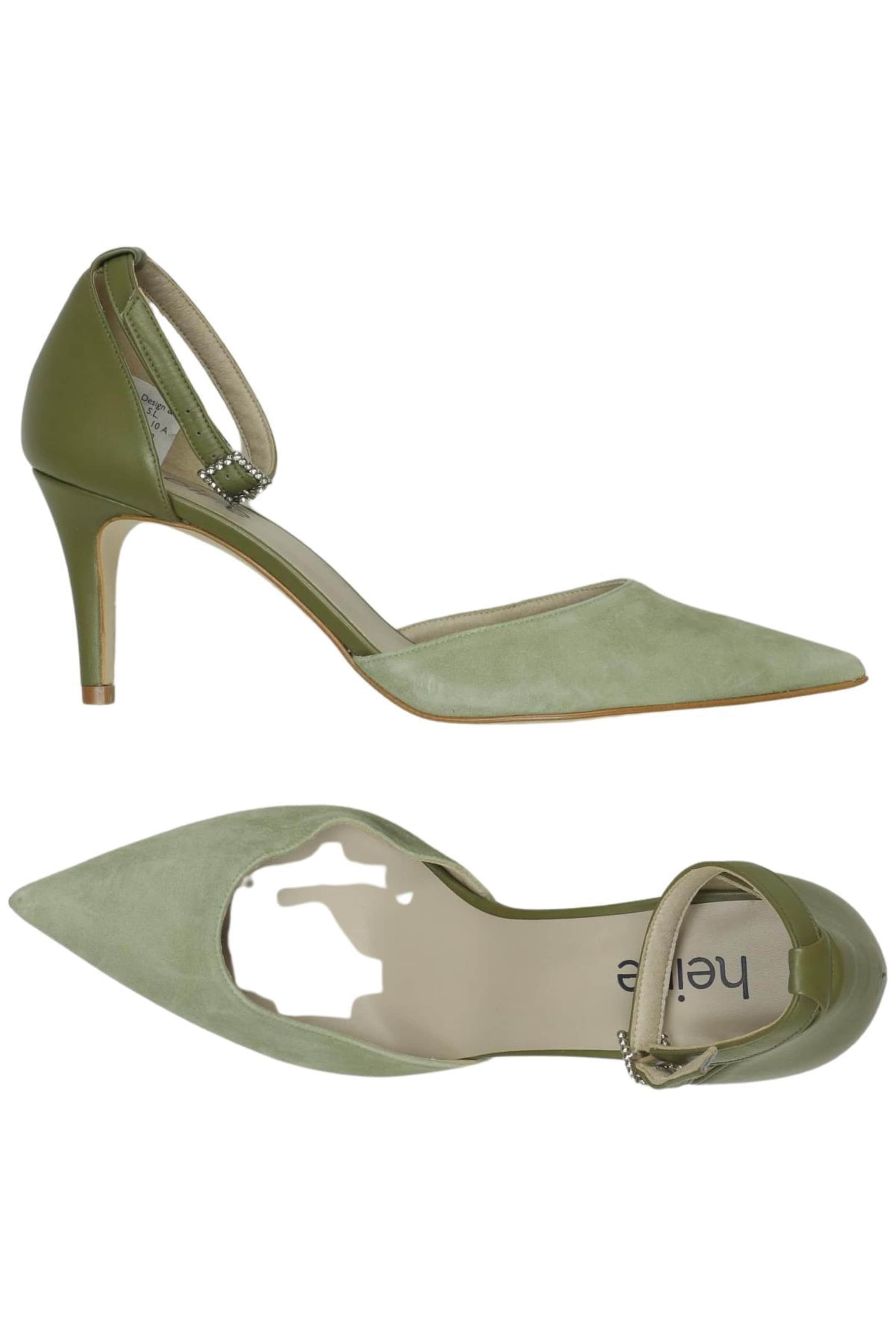heine Pumps 39 in Grün: Vorderseite