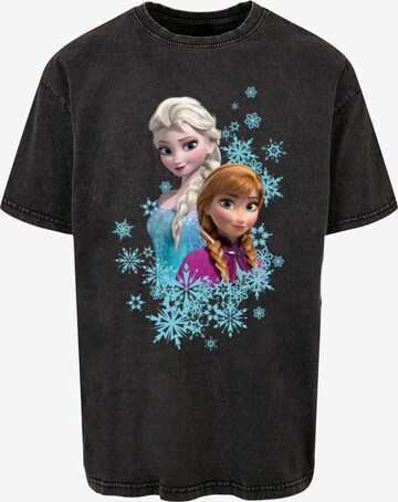 Maglietta 'Frozen - Elsa And Anna Sisters' di ABSOLUTE CULT in grigio: frontale