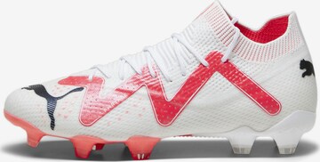 PUMA Soccer Cleats 'Future Ultimate' in White: front