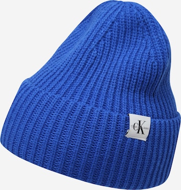 Calvin Klein Jeans Beanie in Blue: front