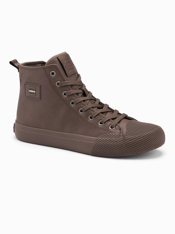 Ombre High-top trainers in Brown