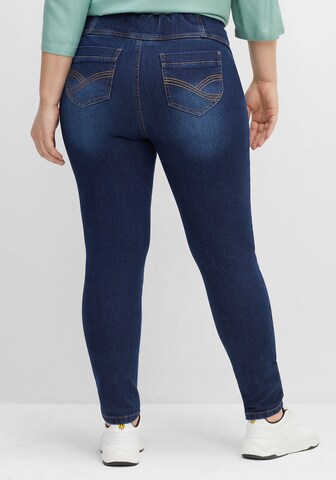 SHEEGO Skinny Jeggings - Modrá