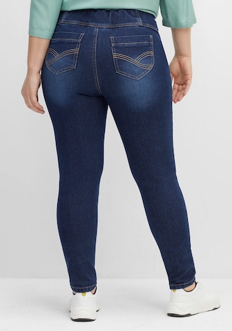 SHEEGO Skinny Jeggings i blå