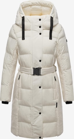 Manteau d’hiver NAVAHOO en blanc : devant