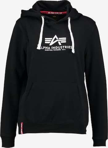 Sweat-shirt ALPHA INDUSTRIES en noir : devant