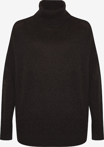 Pull-over oversize Style Republic en marron : devant