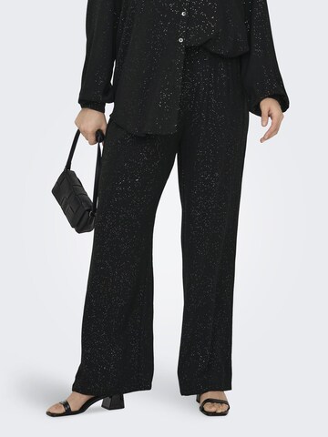 Wide leg Pantaloni 'Josee' di ONLY Carmakoma in nero: frontale