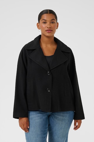 Veste mi-saison 'Nanny' KAFFE CURVE en noir : devant