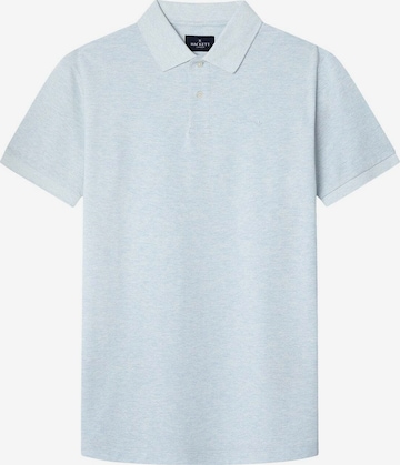 Hackett London Poloshirt 'MERCERISED MARL' in Blau: Vorderseite