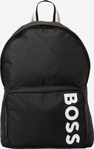 BOSS Kidswear - Mochila em preto: frente