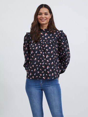 VILA Bluse in Schwarz: Vorderseite