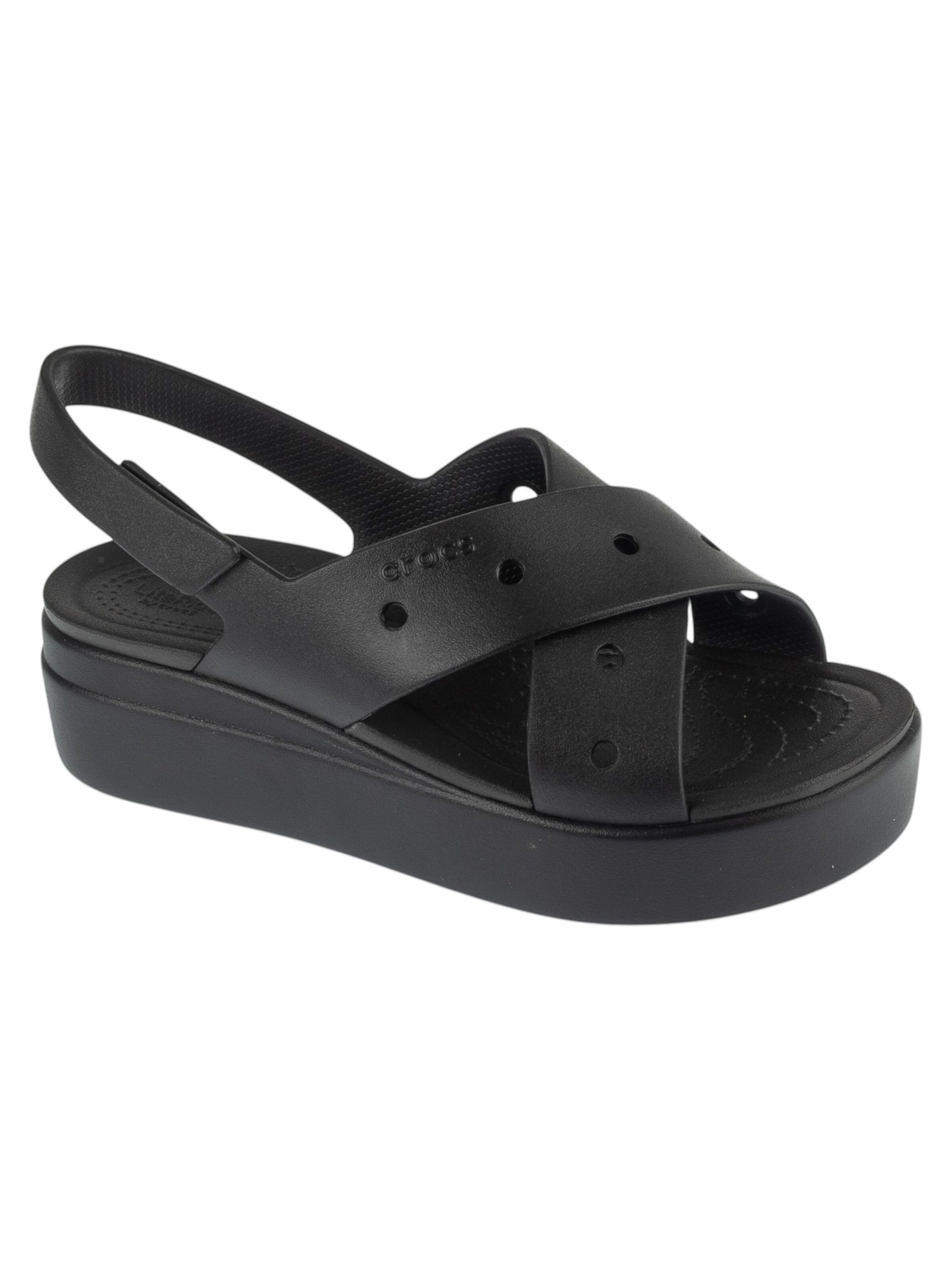 Crocs Sandale 'Brooklyn 4U'‌‌‌‌ in Schwarz: Vorderseite