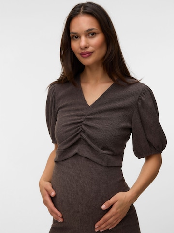 MAMALICIOUS Shirt in Brown: front