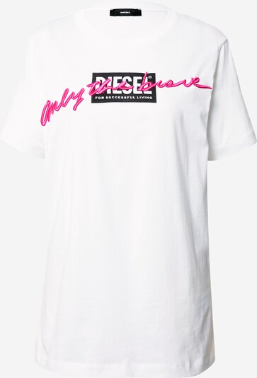 DIESEL T-shirt 'Daria' en rose / noir / blanc, Vue avec produit