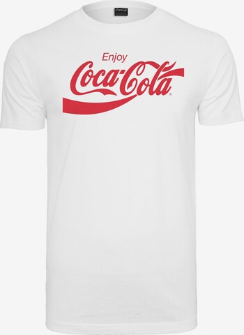 Merchcode T-shirt 'Coca Cola' i vit: framsida