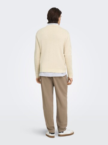 Only & Sons Pullover 'TING ' in Weiß