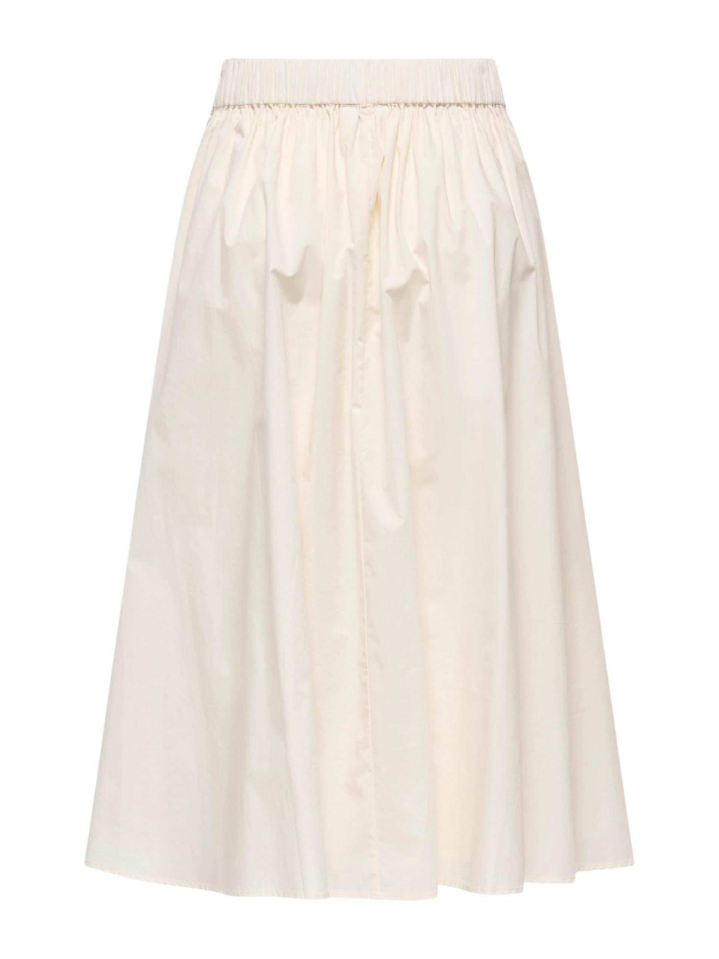 Gonna 'Onlmaila Long Pleat Skirt Ox Wvn 15369555' di ONLY in bianco