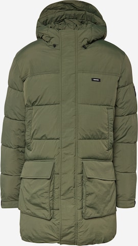 Calvin Klein Zimní bunda – zelená: přední strana