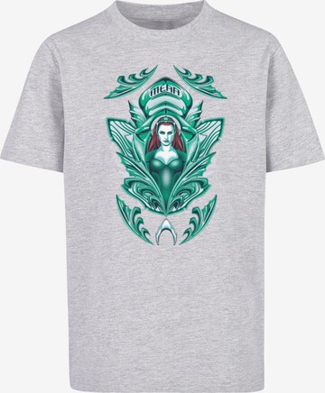 ABSOLUTE CULT Shirt 'Aquaman - Mera Crest' in Grijs: voorkant