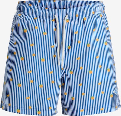 JACK & JONES Shorts de bain 'JPSTMaui Breeze' en XL en azur / vert clair / orange / orange foncé / blanc, Vue avec produit