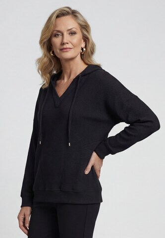 usha BLACK LABEL - Sudadera en negro: frente