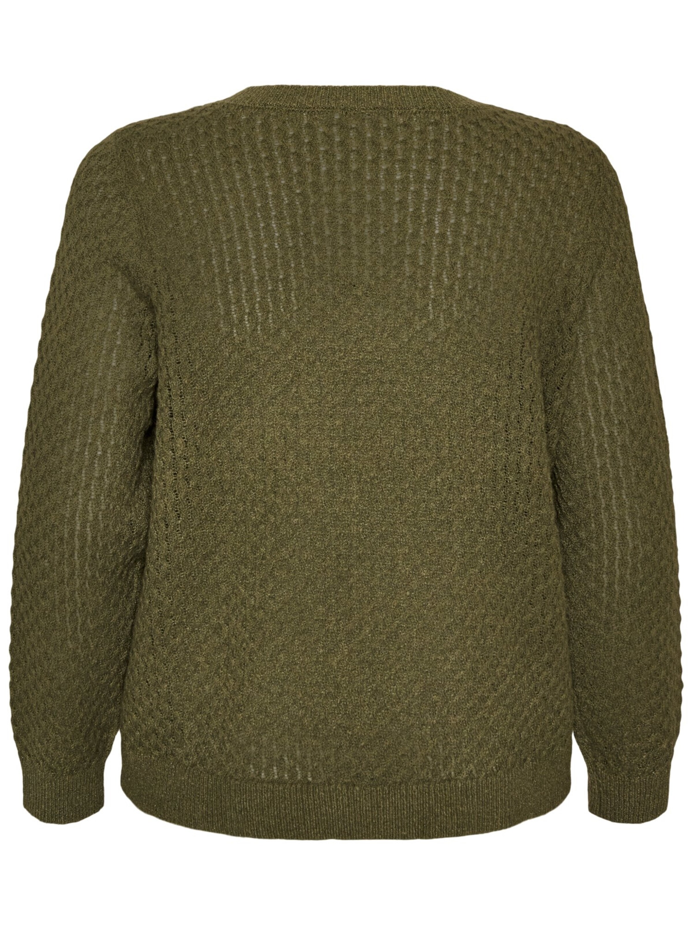 Zizzi Pullover 'Flaya' in Grün