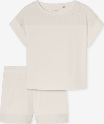 SCHIESSER Shorty ' Casual Nightwear ' in White: front