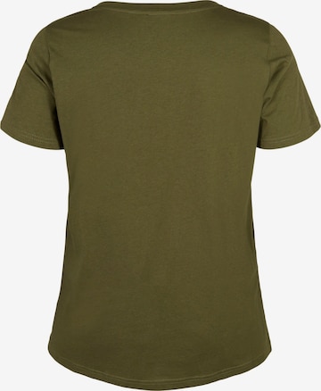 Zizzi T-shirt 'DANNA' i grön