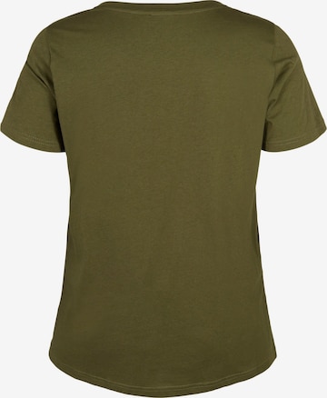 Zizzi Shirt 'DANNA' in Green