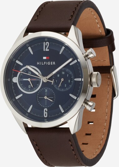 TOMMY HILFIGER Relógios analógicos em azul escuro / castanho / prata, Vista do produto
