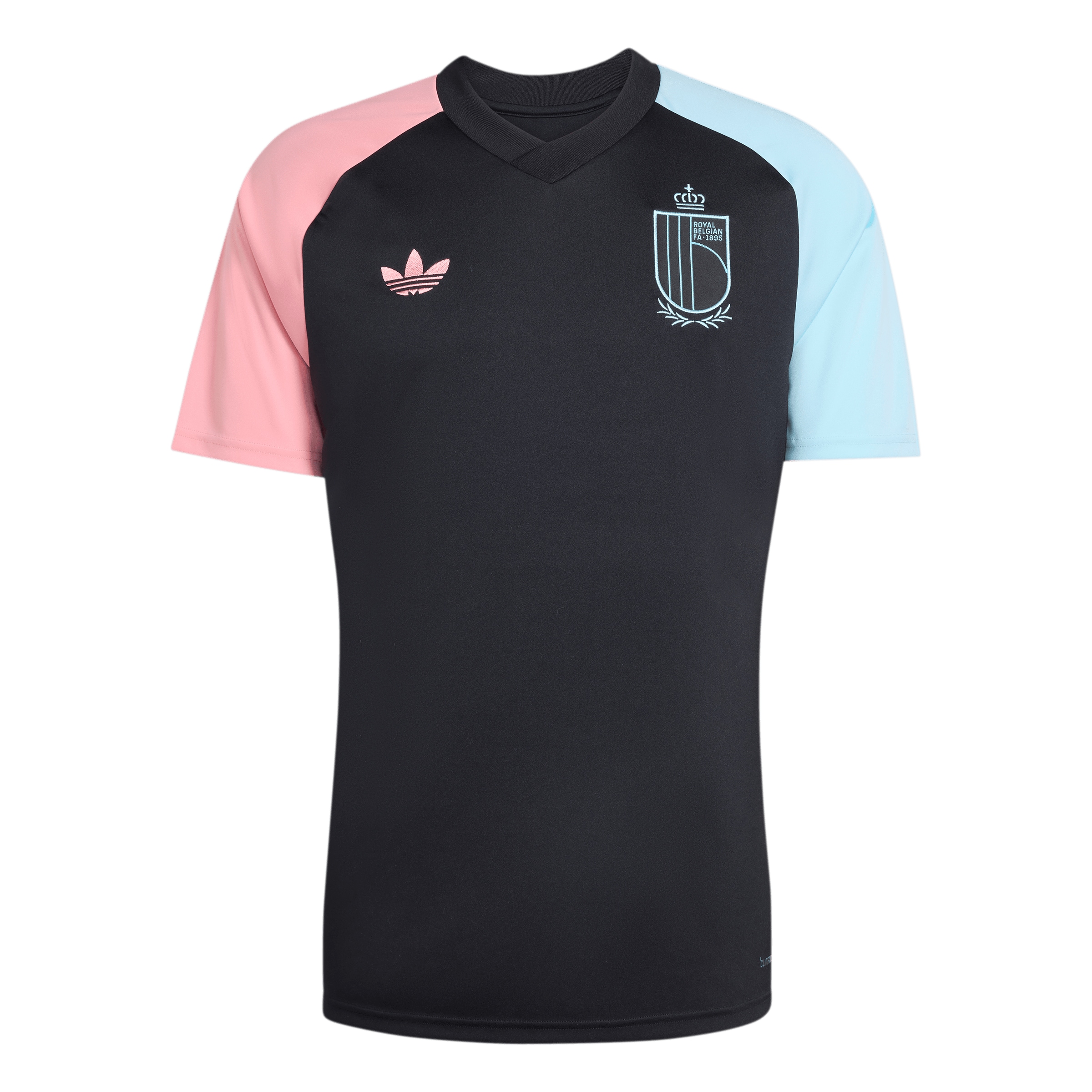 T-Shirt fonctionnel 'Belgium 26 Away Pre-Match' ADIDAS PERFORMANCE en noir : devant