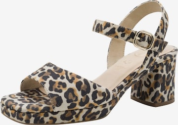 Sandales Tamaris en marron : devant