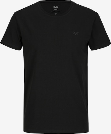 19V69 ITALIA T-Shirt in Schwarz: Vorderseite
