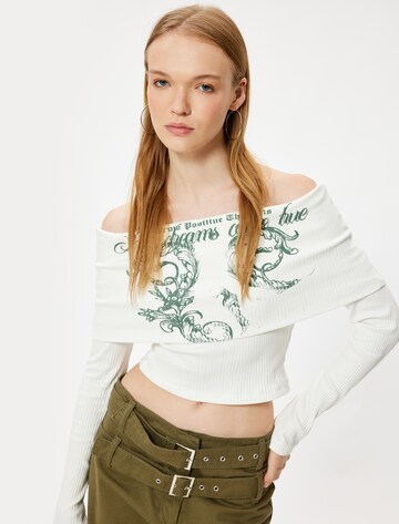 Koton Shirt in Wit: voorkant