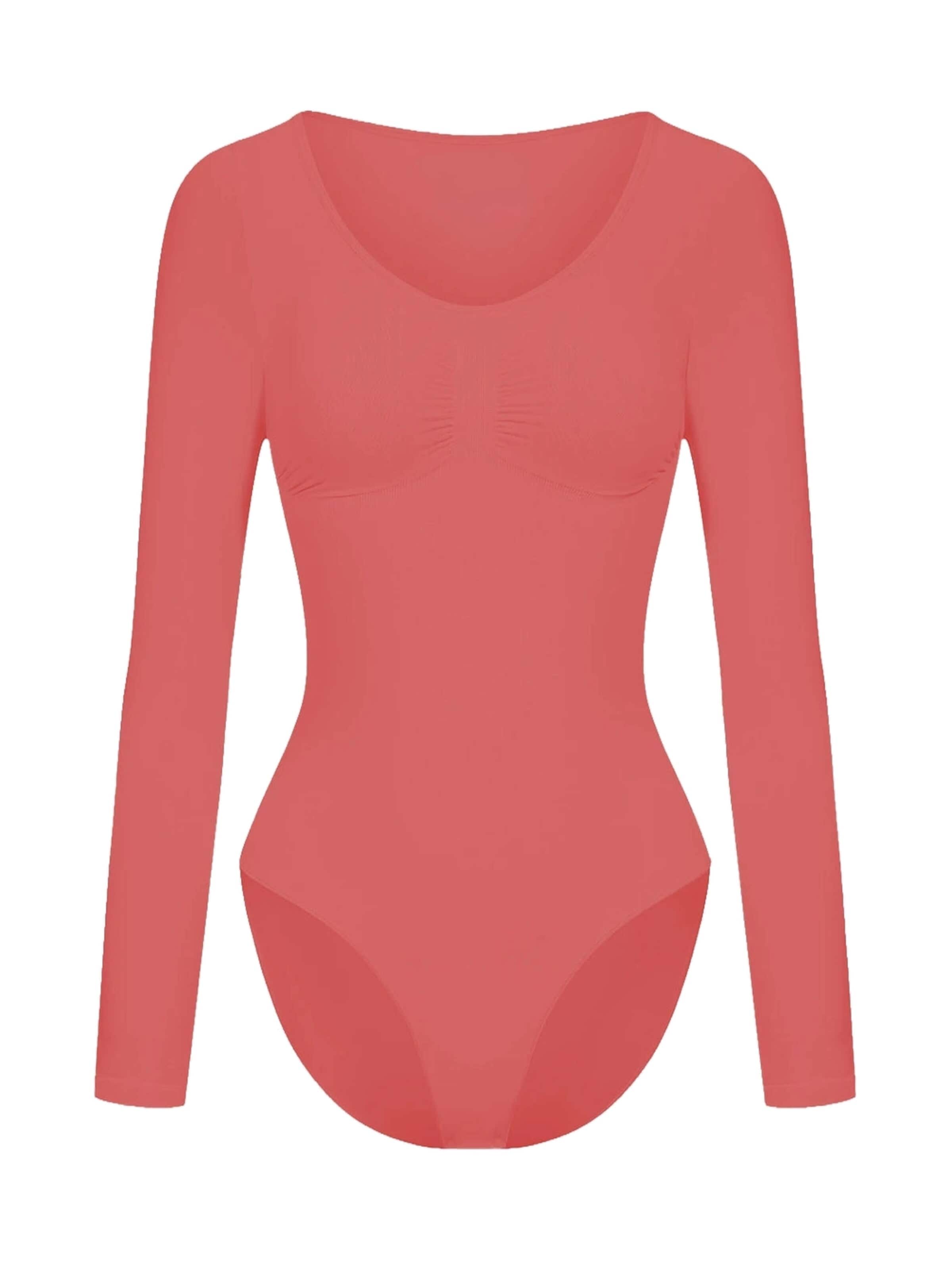 Body modelant 'Bodysuit Sculpting Shapewear Longsleeve mit Slip' cfab en orange : devant