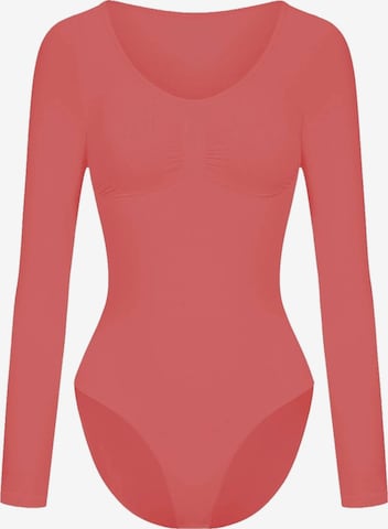 Body modelant 'Bodysuit Sculpting Shapewear Longsleeve mit Slip' cfab en orange : devant