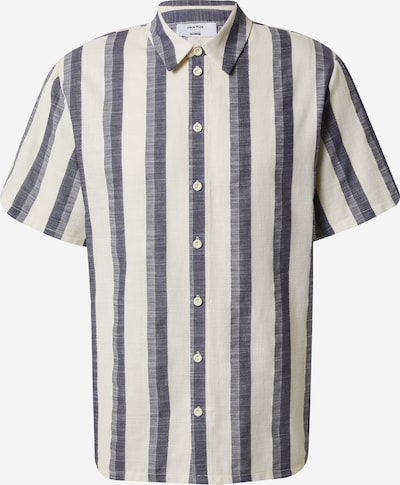 DAN FOX APPAREL Overhemd 'Anthony' in de kleur Blauw / Offwhite, Productweergave