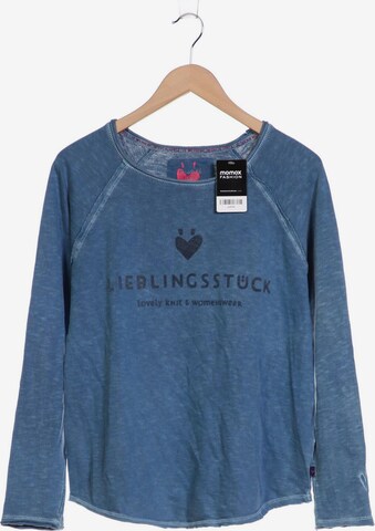 LIEBLINGSSTÜCK Sweatshirt & Zip-Up Hoodie in M in Blue: front