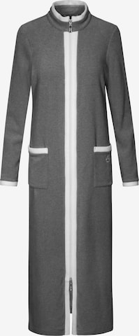 FÉRAUD PARIS Short Bathrobe ' Fleece ' in Grey: front