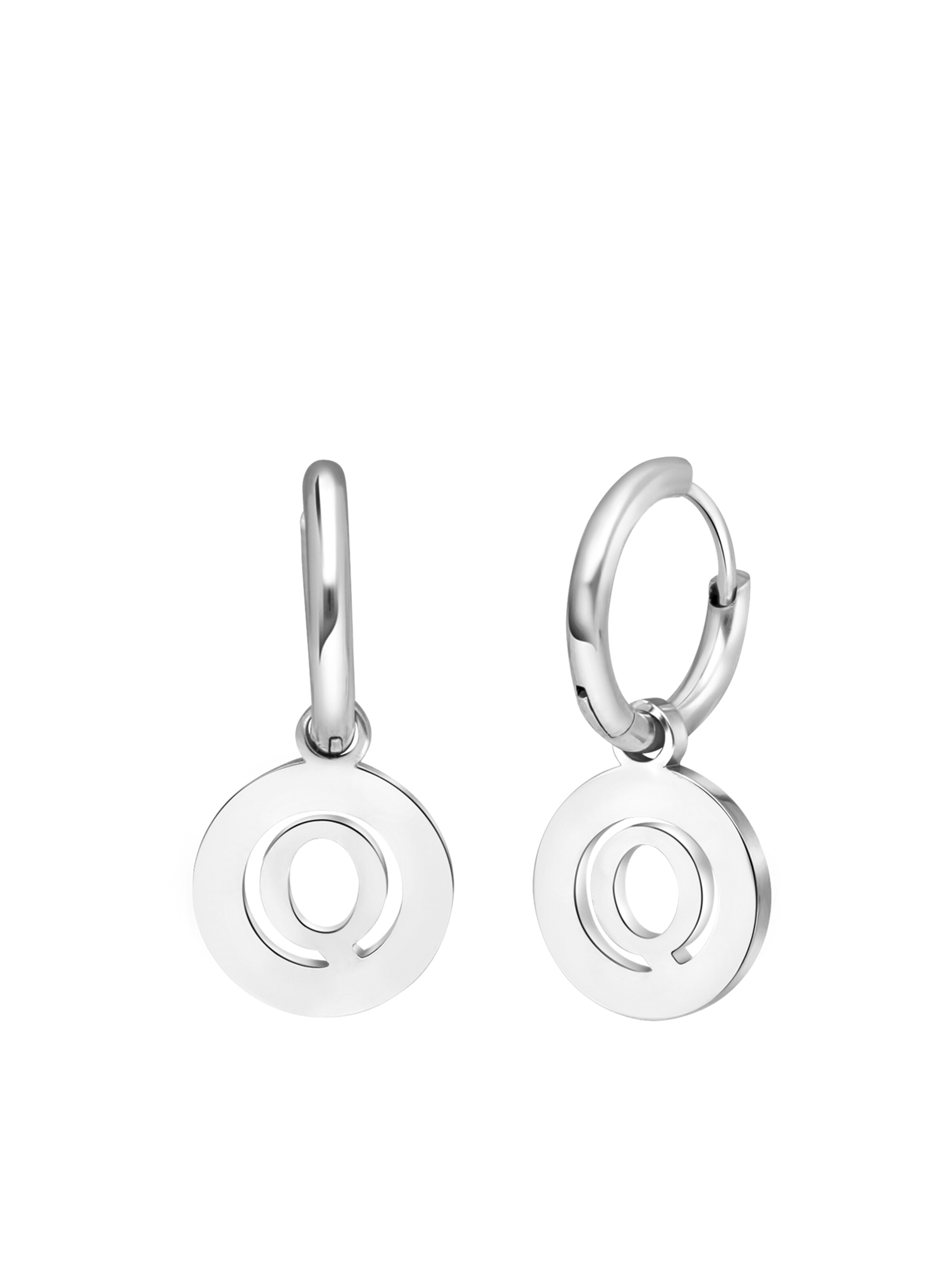 Lucardi Oorbellen in Zilver: voorkant