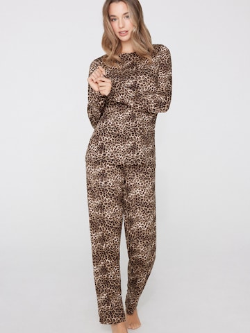 Tezenis Pajama in Brown: front