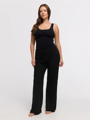 cfab Loosefit Broek 'Flow Pant' in Zwart
