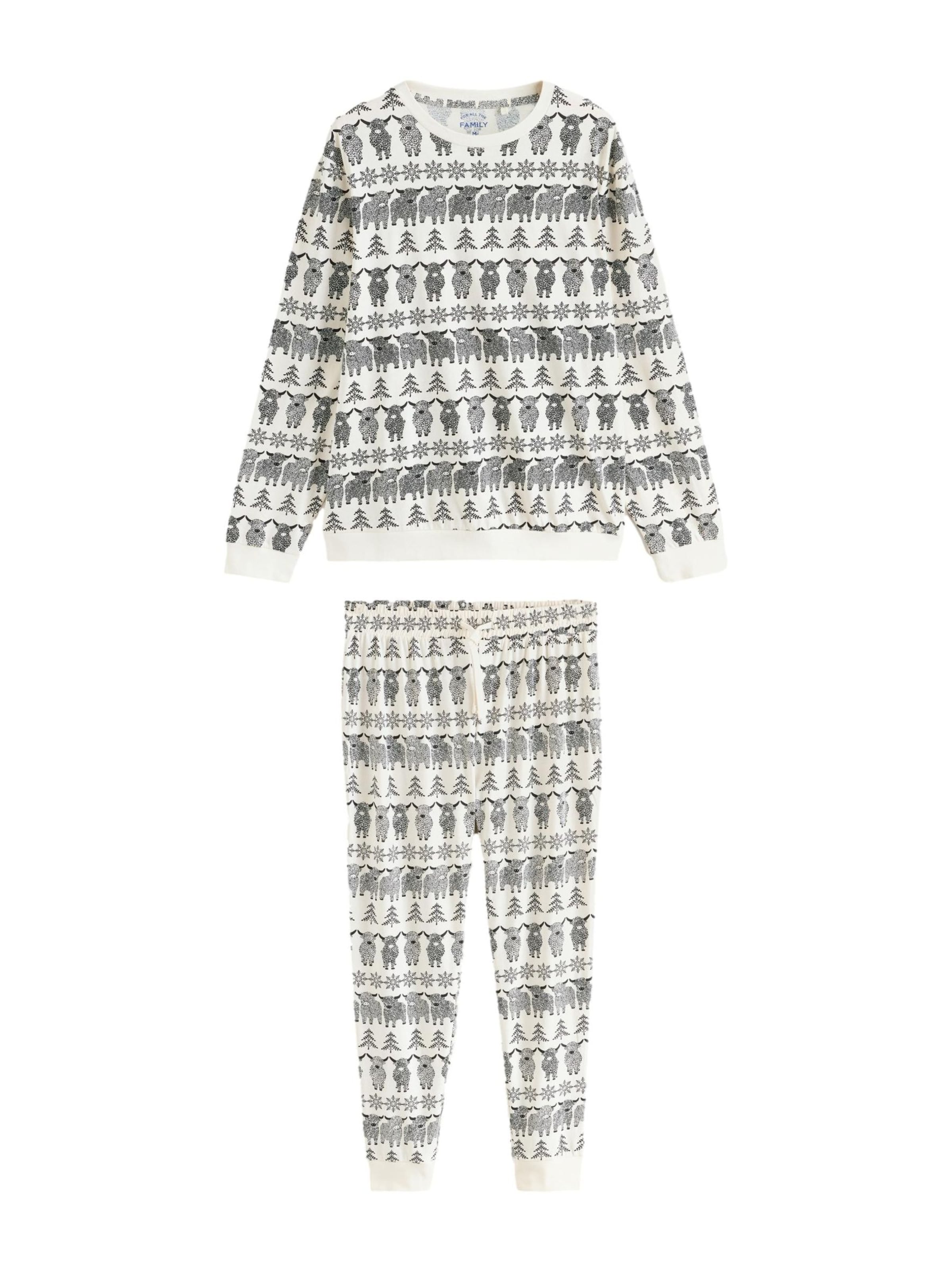 Next Dlhé pyžamo - Biela: predná strana