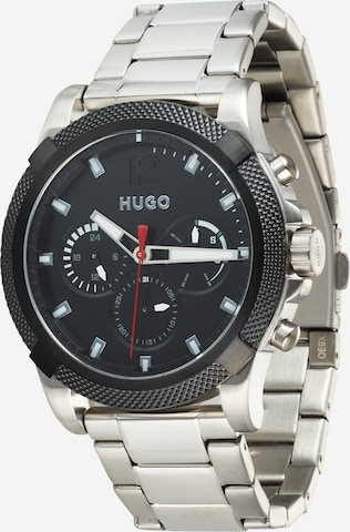 HUGO Analog watch in Silver: front