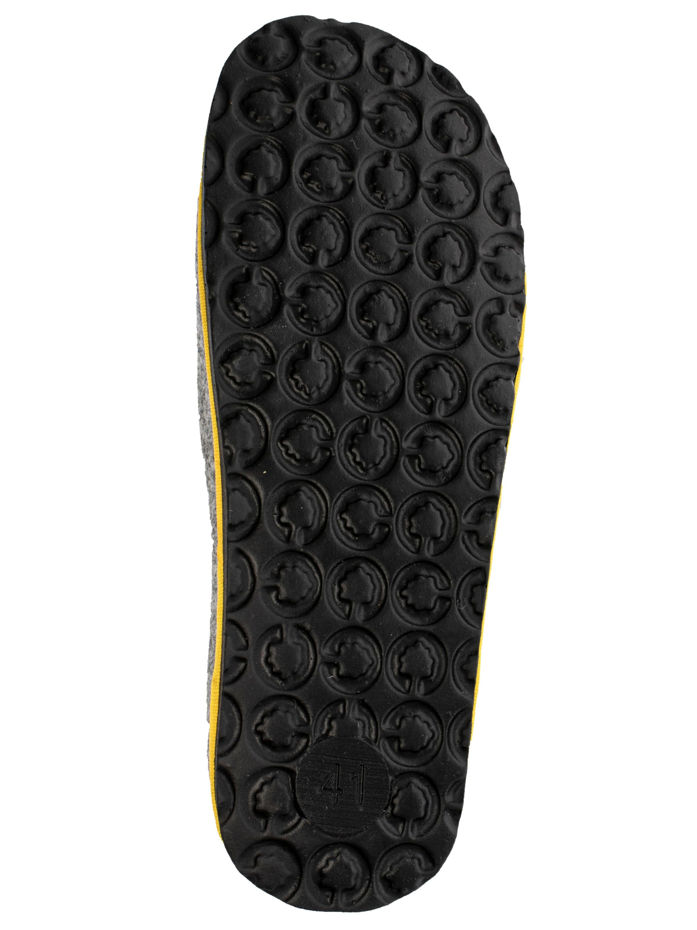 Fischer Markenschuh Slippers 'Helge' in Grey