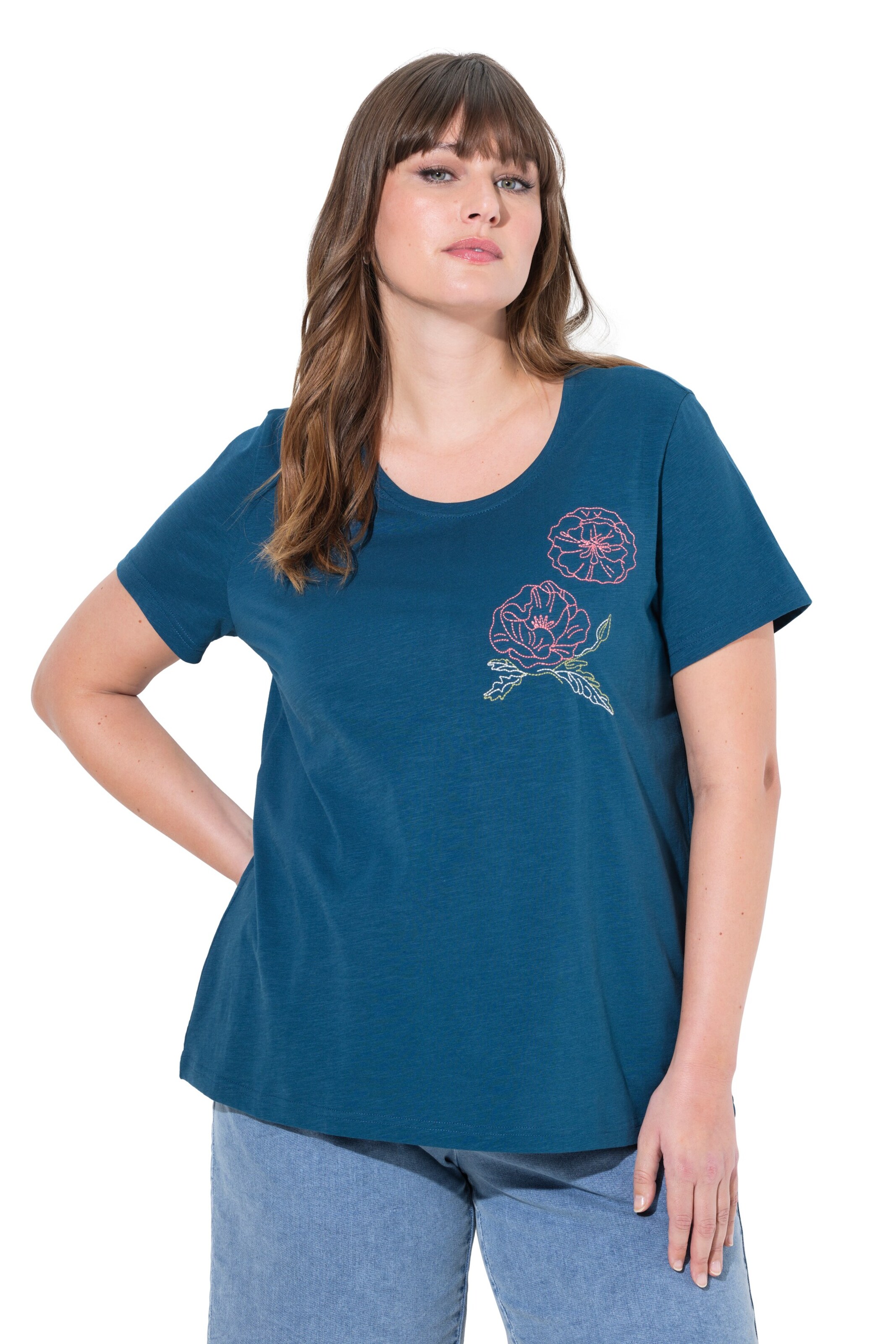 Ulla Popken Shirt in Blau: Vorderseite