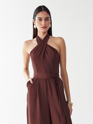 Tuta jumpsuit 'Amerie' di BWLDR in marrone