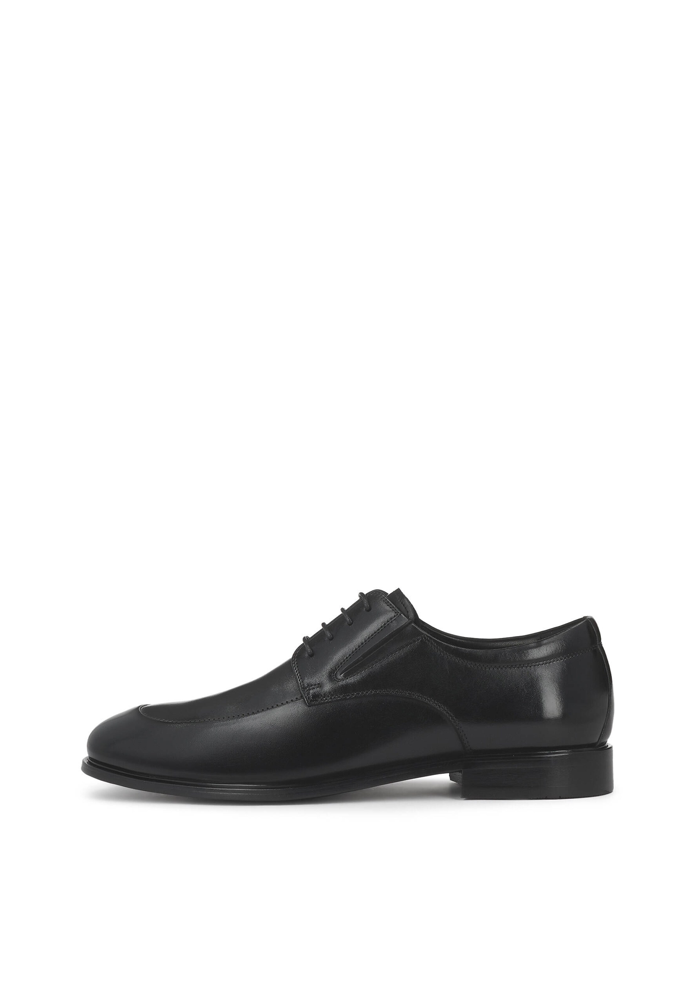 Scarpa stringata di Kazar in nero: frontale