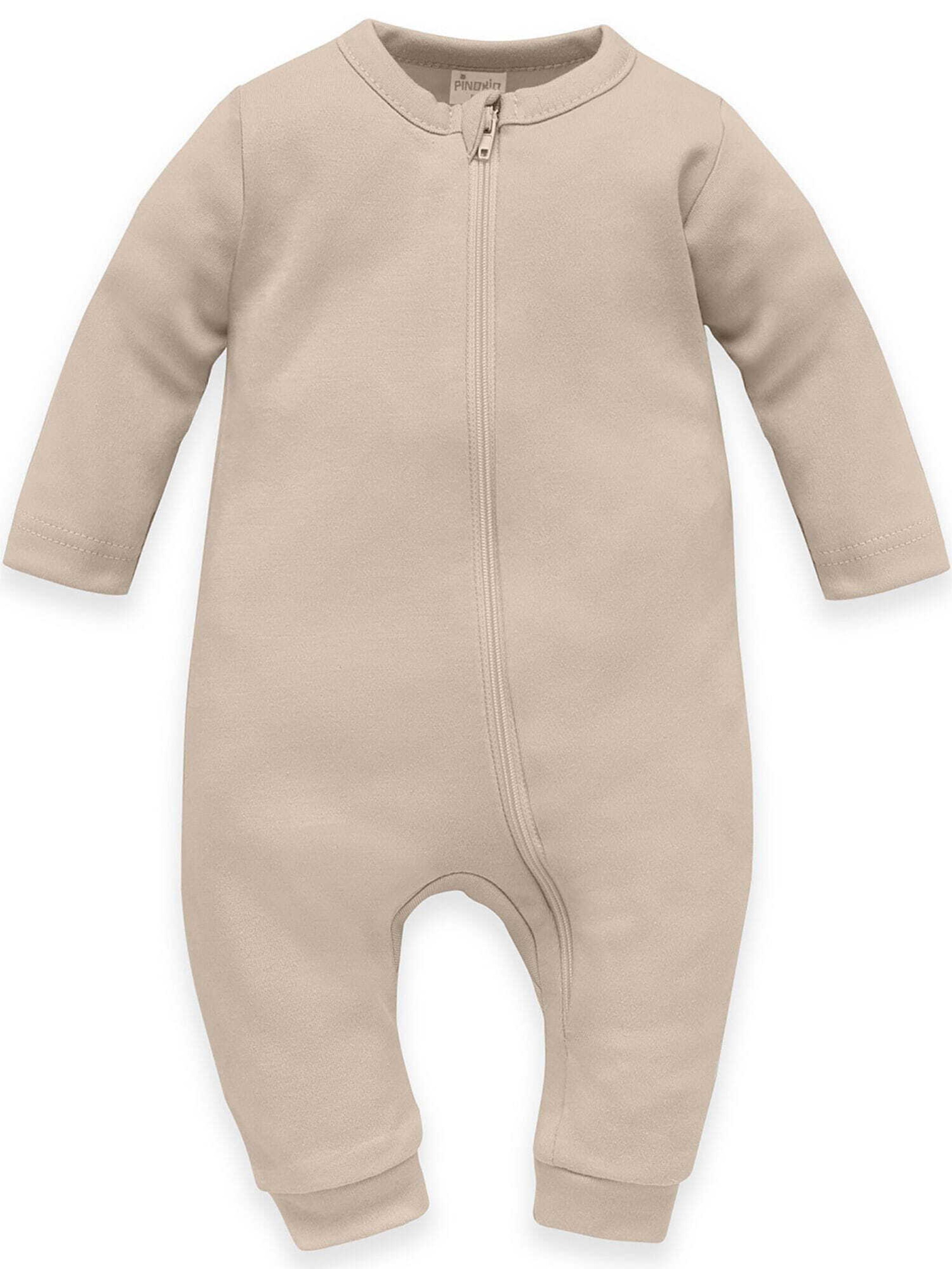 Pinokio Strampler in Beige: Vorderseite