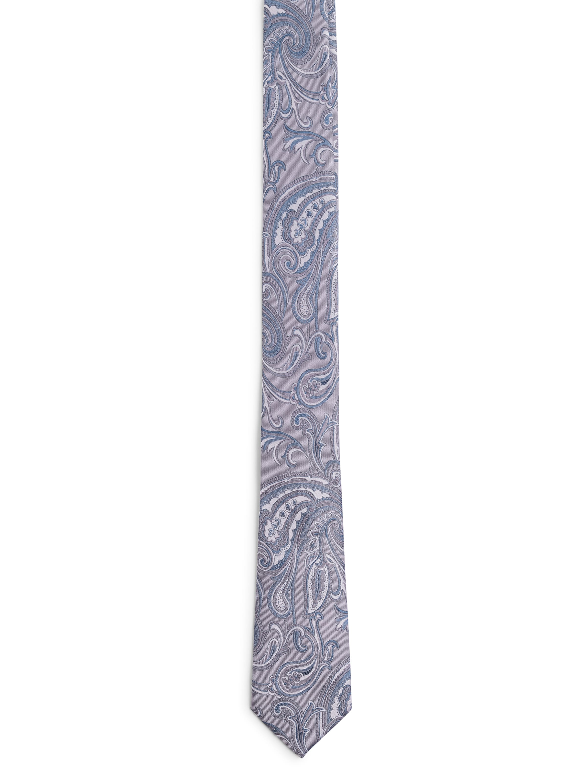 Andrew James Tie in Silver
